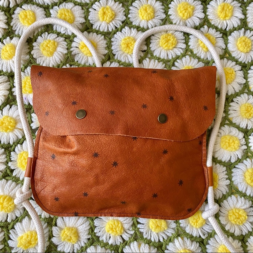 Rylee and Cru leather backpack knapsack rare